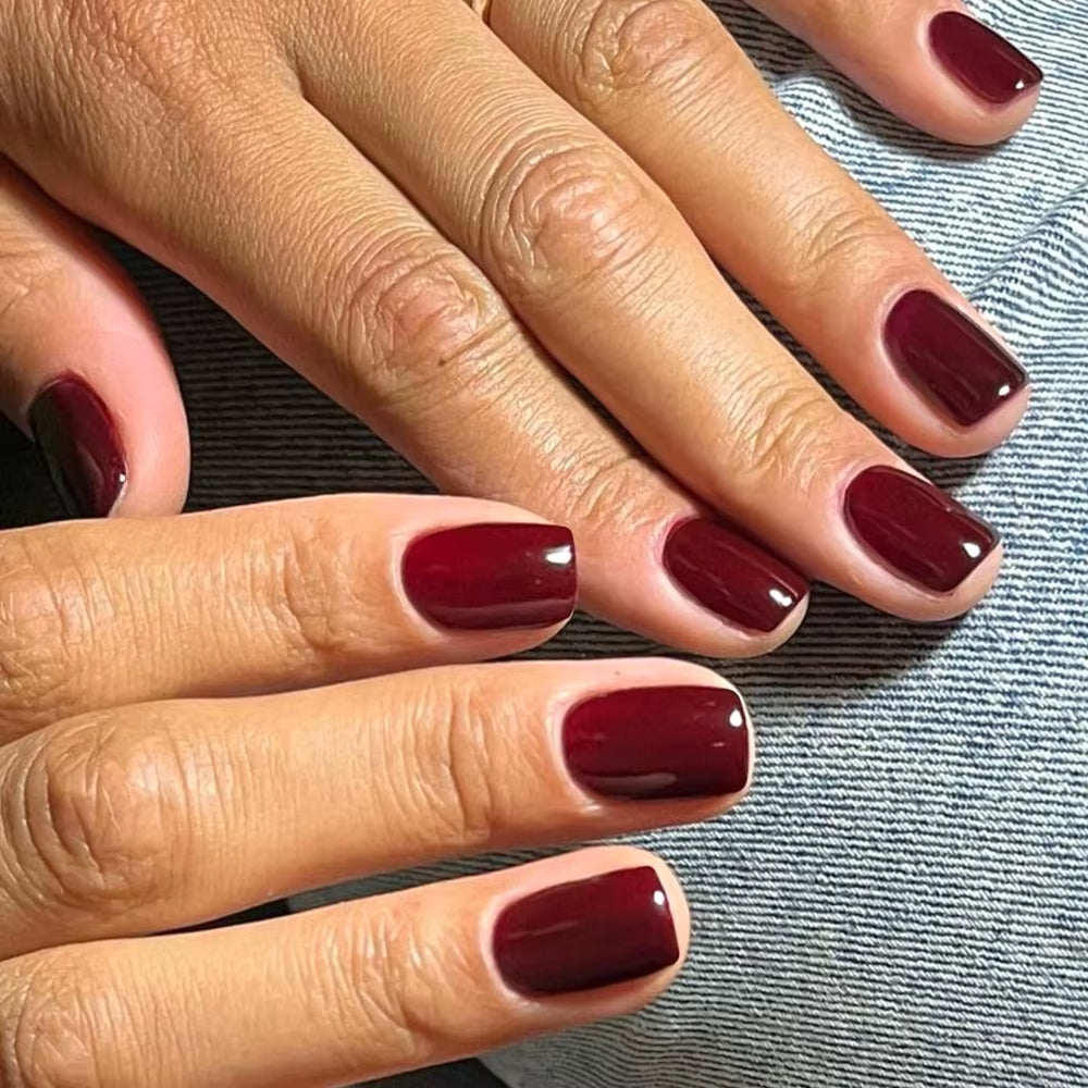 Burgundy Red Gel Nail Polish 15ML Soak off Gel Varnish Semi Permanent UV Lamp Nail Lacquer Manicure Nails Art Salon