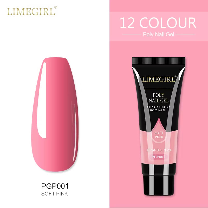 15Ml Polygel nail  Building Nail Gel . Plenty of colors and also base coat available