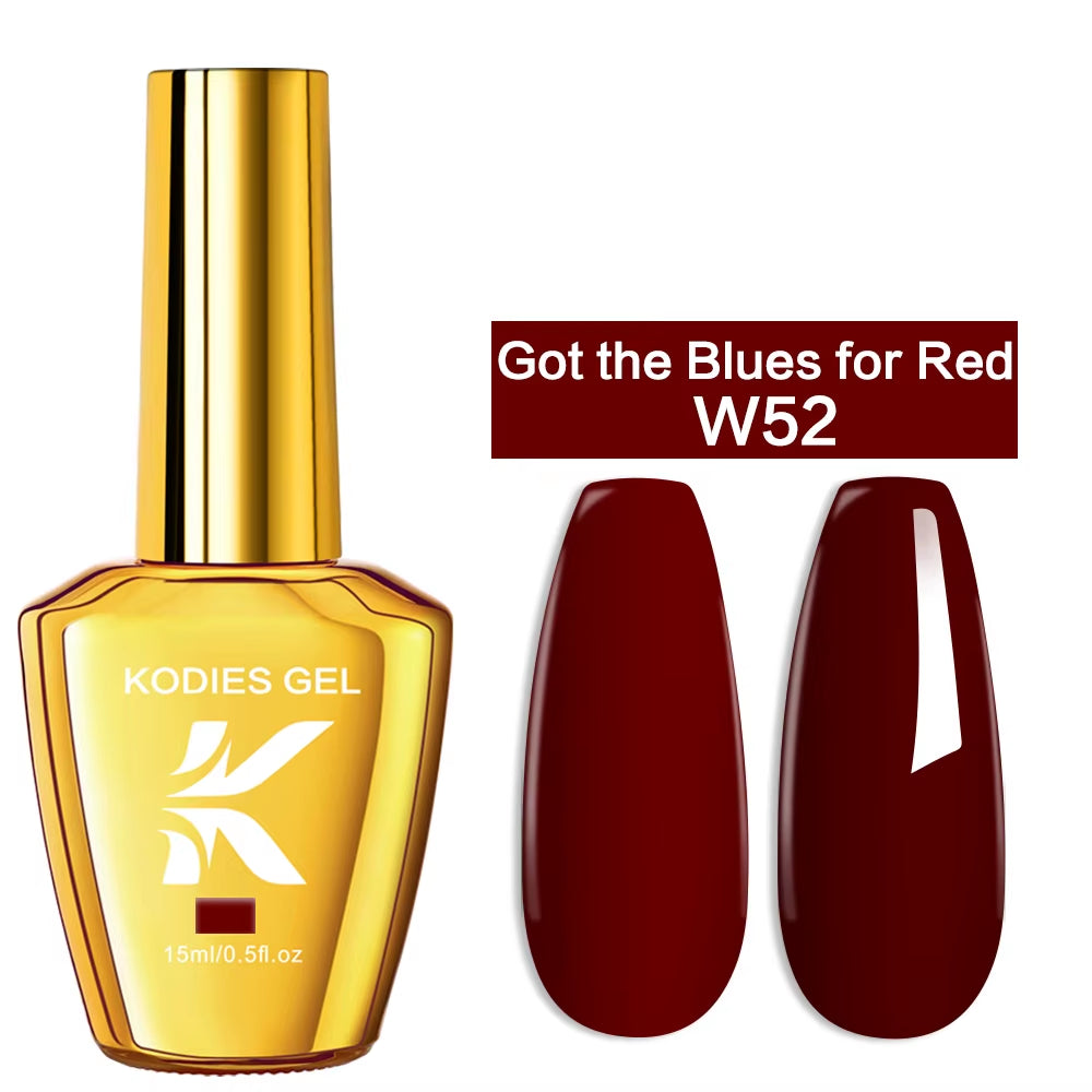 Burgundy Red Gel Nail Polish 15ML Soak off Gel Varnish Semi Permanent UV Lamp Nail Lacquer Manicure Nails Art Salon