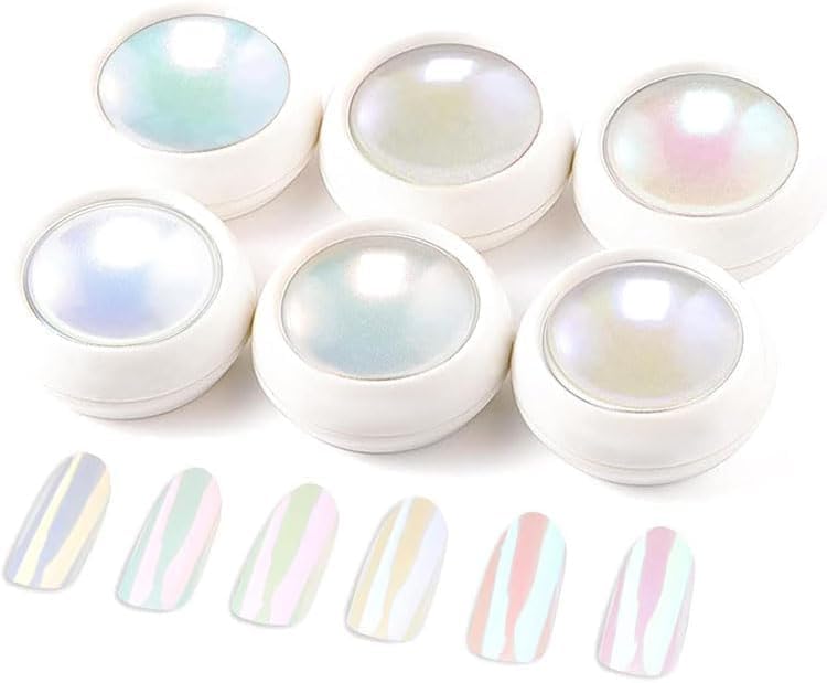 Holographic Chrome Nail Powder . (  4 different packs )