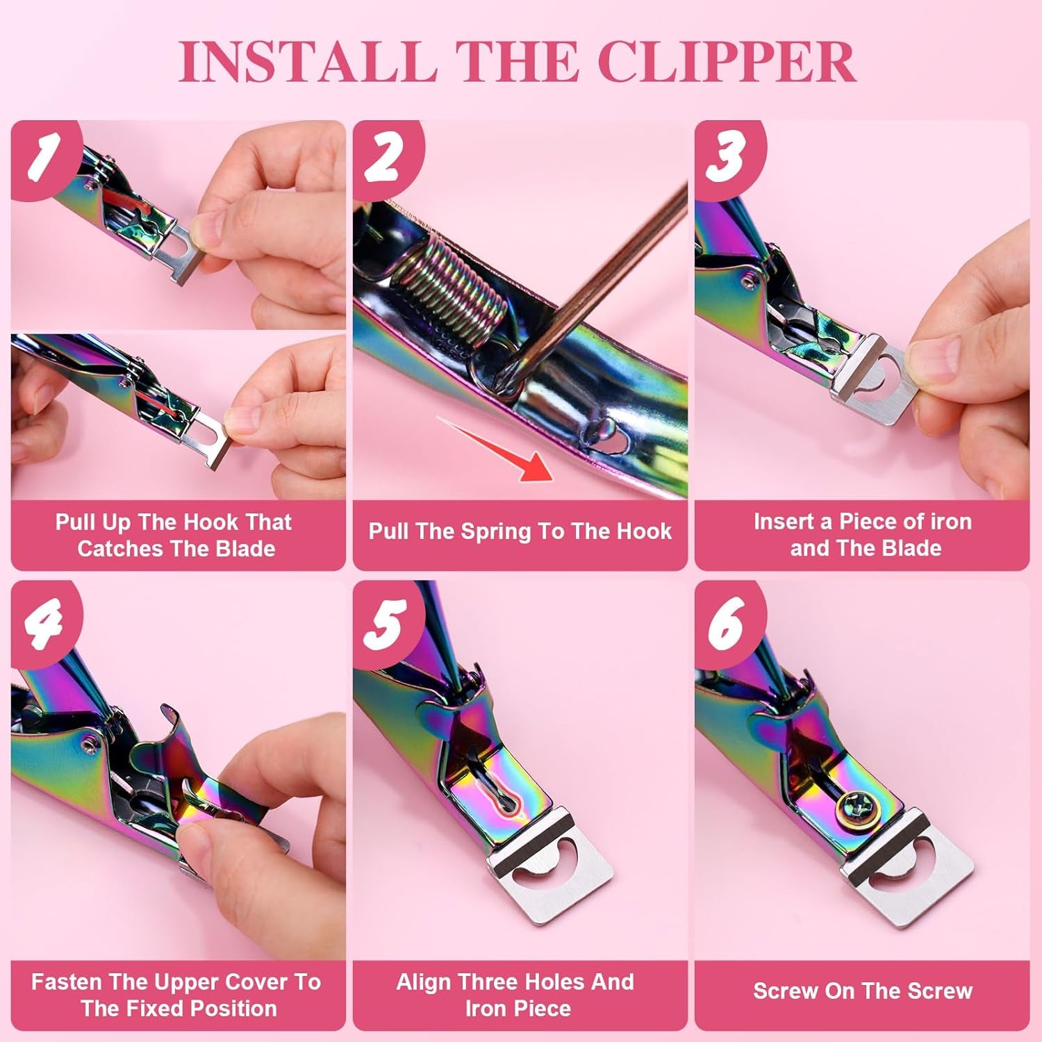 Acrylic Nail Clippers, Professional Adjustable Stainless Nail Trimmer for Acrylic Nails Fake Nail Tips, Nail Clippers Cutters 