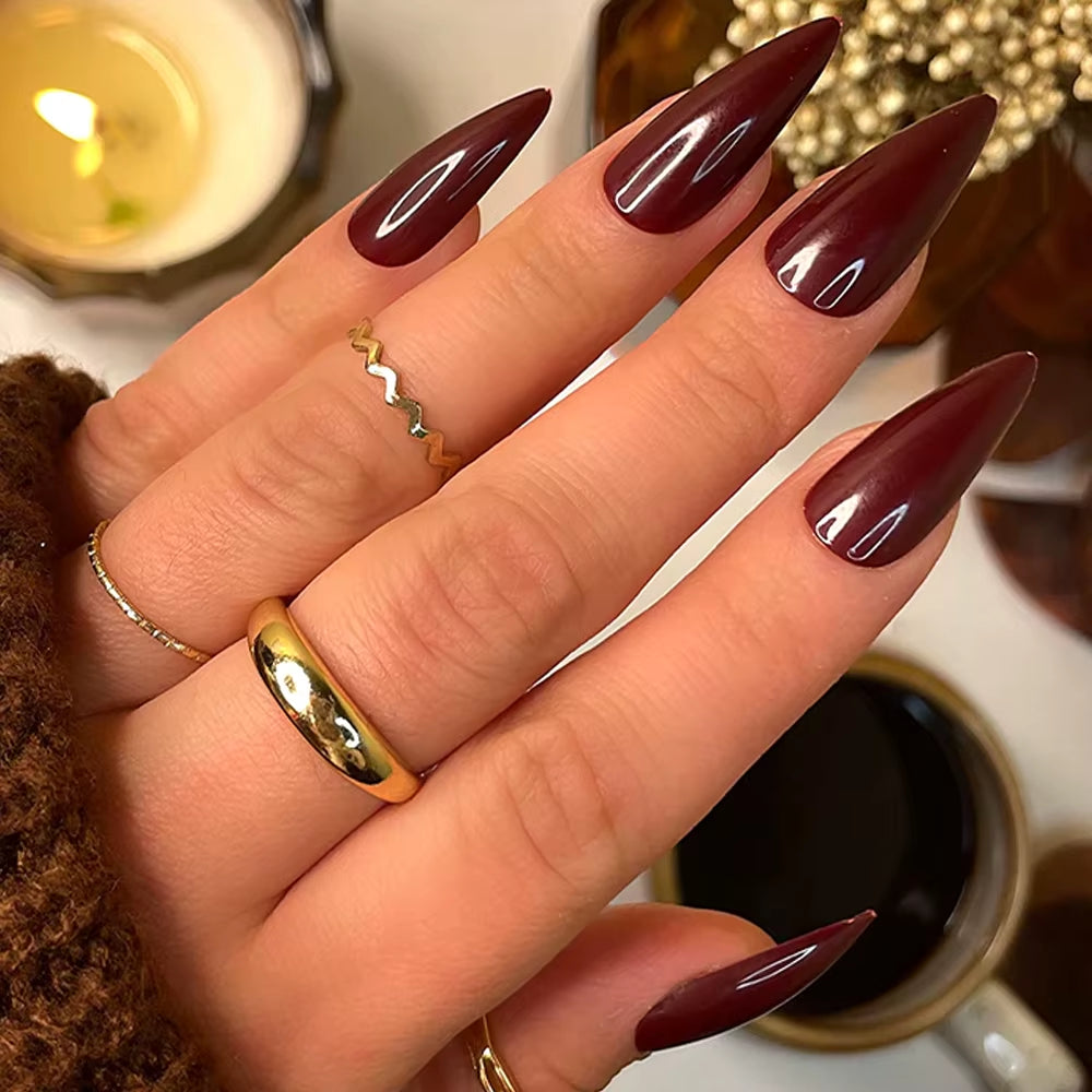 Burgundy Red Gel Nail Polish 15ML Soak off Gel Varnish Semi Permanent UV Lamp Nail Lacquer Manicure Nails Art Salon