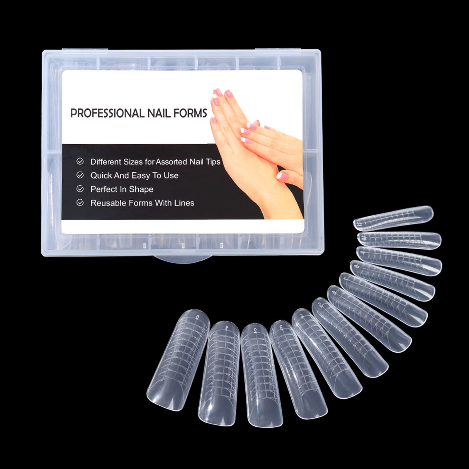 120Pcs (4 diff packs ) Forms , Extension Molds