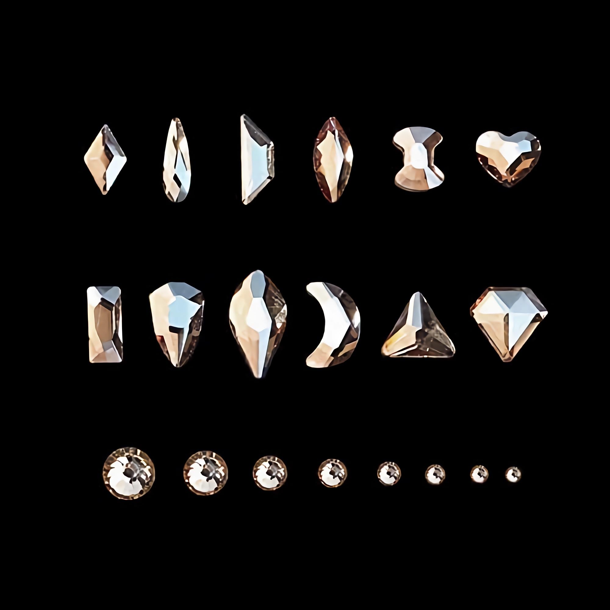 (5 diff packs ) 12 Types of 600  Diamonds + 2500 Flat Rhinestones Mix 20 Styles Flatback Stones Set + Tweezers + Drill Pen