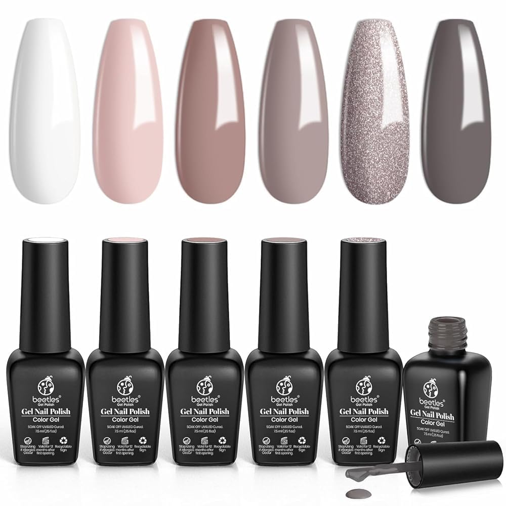 116 diff packs . Beetles GelNail Polish Kit, 20 Colors Soak Off Gel Polish with 1 Base Coat 1 Glossy & 1 Matte Top Coat