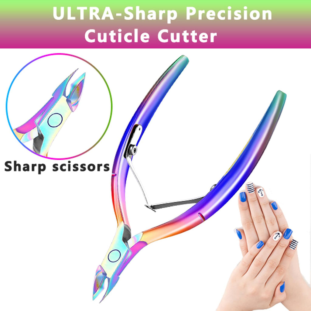 ( 6 diff options )Cuticle Trimmer with Cuticle Pusher,  Cuticle Remover, Scissor and Triangle Cuticle Nail Pusher