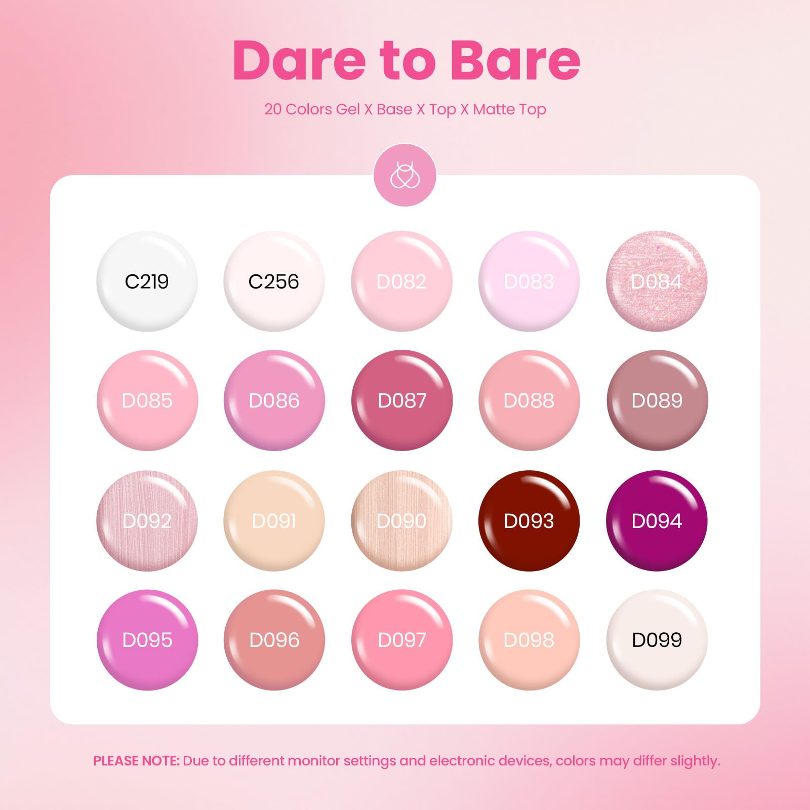 16 diff packs . Beetles GelNail Polish Kit, 20 Colors Soak Off Gel Polish with 1 Base Coat 1 Glossy & 1 Matte Top Coat
