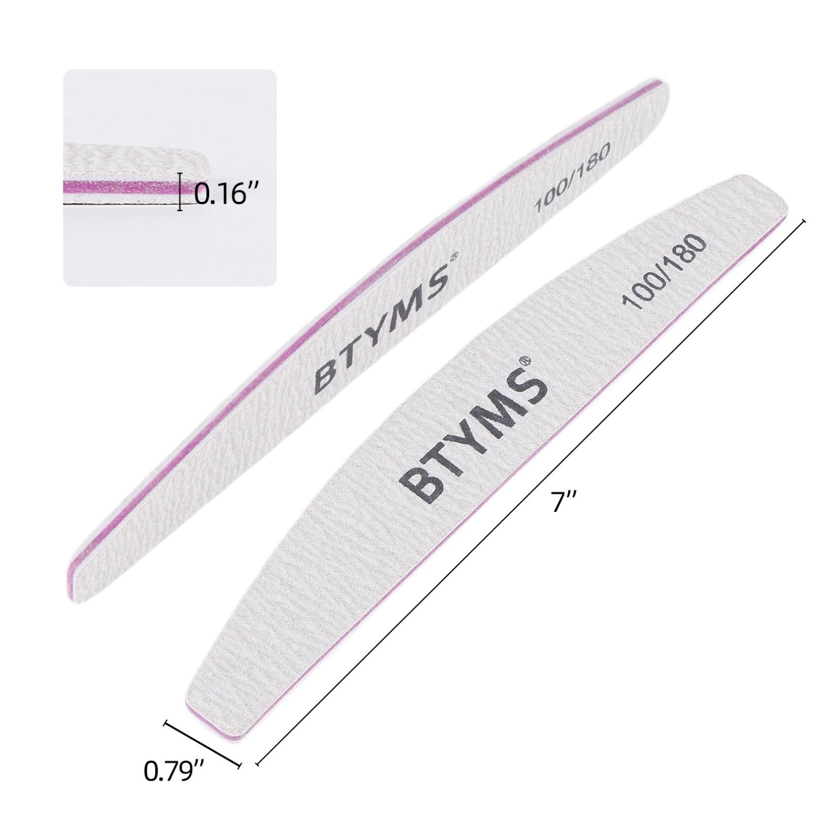 different packs ,  Nail Files ,  Grit Double Sided Emery Boards Coarse and Medium Nail File for Acrylic Nails
