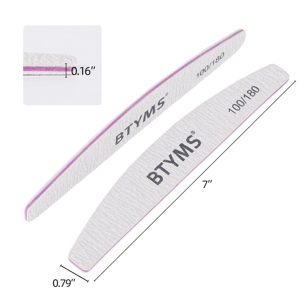 different packs ,  Nail Files ,  Grit Double Sided Emery Boards Coarse and Medium Nail File for Acrylic Nails