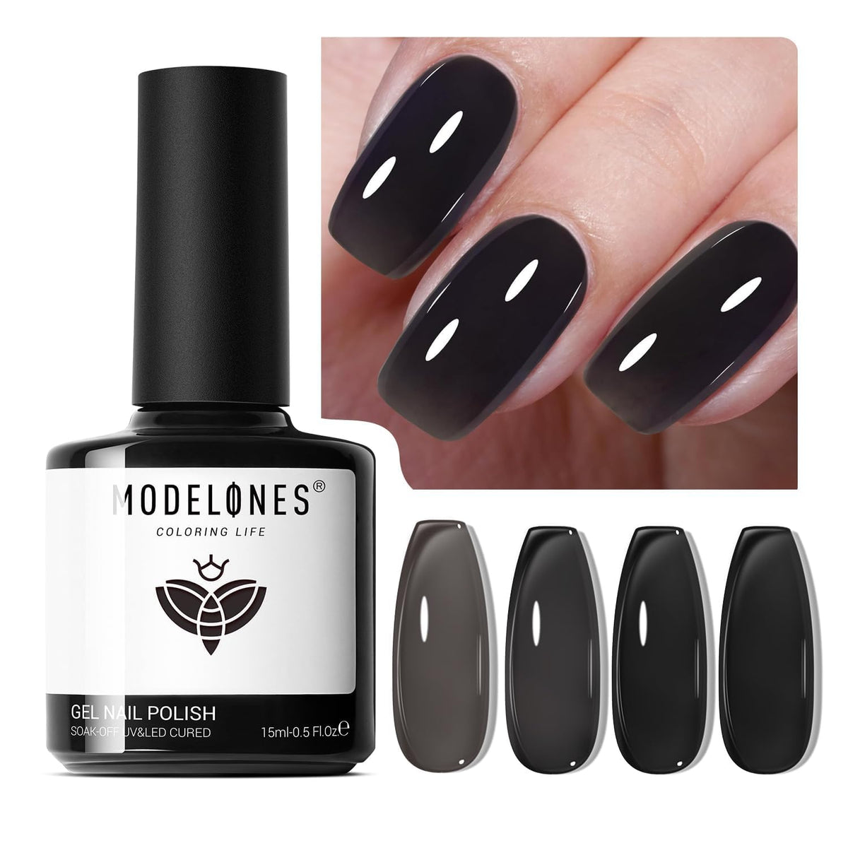Modelones Magnetic Cat-Eye Gel Nail Polish, 11 Color Options