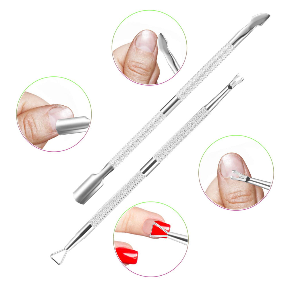 ( 6 diff options )Cuticle Trimmer with Cuticle Pusher,  Cuticle Remover, Scissor and Triangle Cuticle Nail Pusher