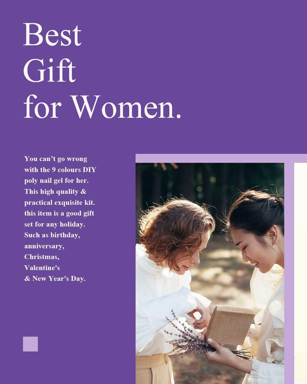 7 different packs . Phoenixy Poly Nail Gel Kit 6 Colors Pink Nude with Sliver Gold Glitter Poly Extension Gel 15 ml