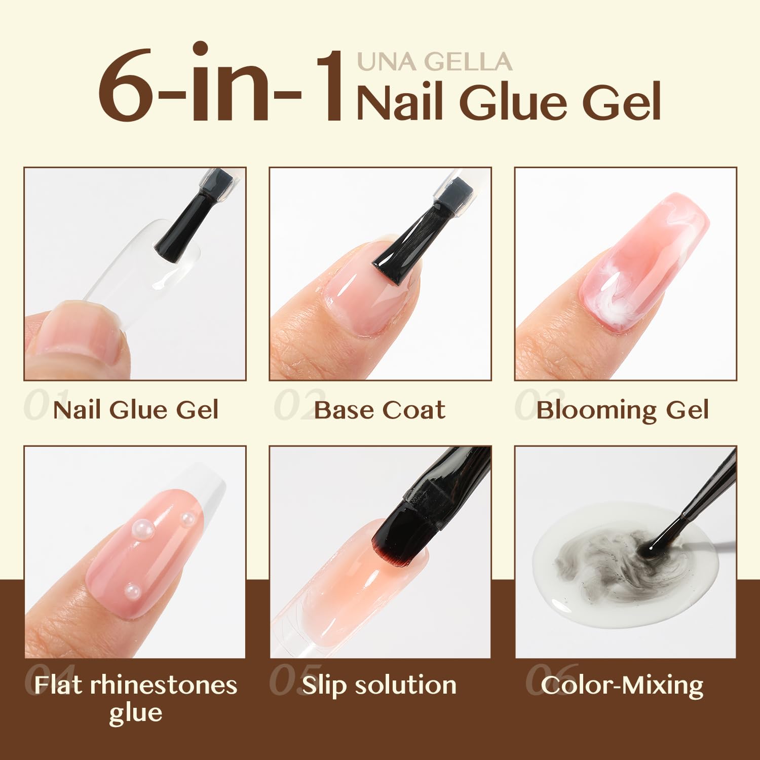 2 different options for glue , plus differnet shapes and sizes for nail tips! choose your pack !