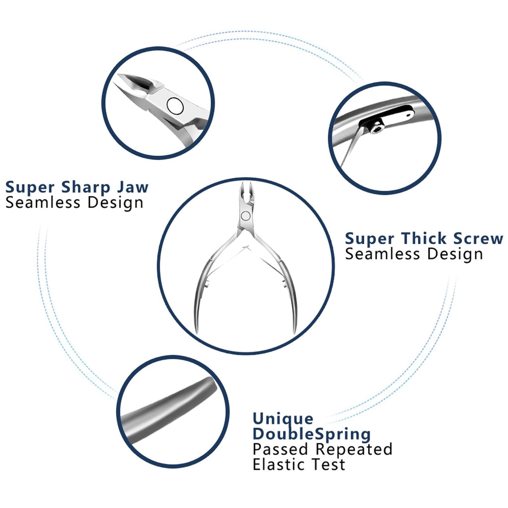 ( 6 diff options )Cuticle Trimmer with Cuticle Pusher,  Cuticle Remover, Scissor and Triangle Cuticle Nail Pusher