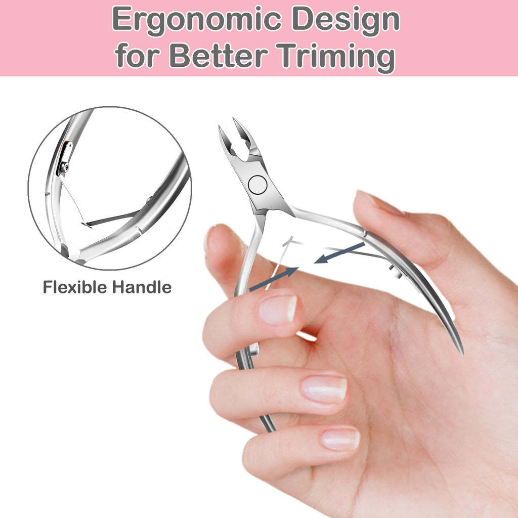 ( 6 diff options )Cuticle Trimmer with Cuticle Pusher,  Cuticle Remover, Scissor and Triangle Cuticle Nail Pusher