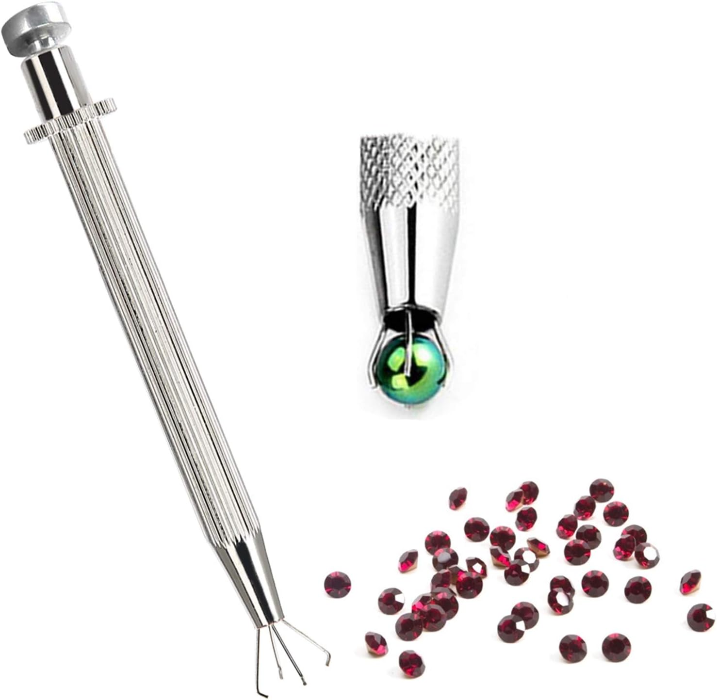 Prong  Diamond Holder Pick-up Tool 4 Prongs Diamond Claw Tweezers ,Catcher Grabber