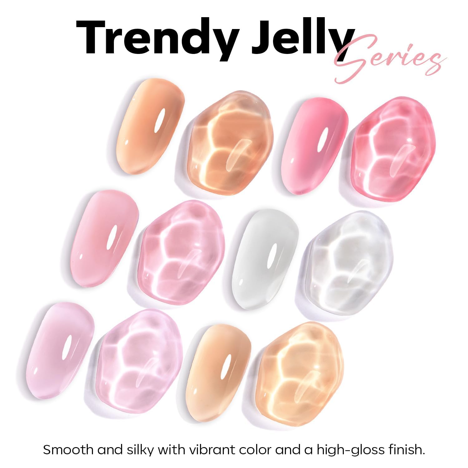 Modelones Magnetic Cat-Eye Gel Nail Polish, 11 Color Options