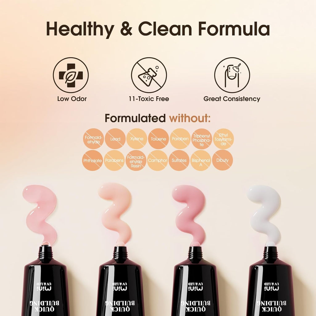 4 different packs ROSALIND Poly Nail Gel Kit with Drill -14 Colors. with U V Lamp Slip Solution and Electric Nail Drill Starter Kit, 0.34 oz/10 ml