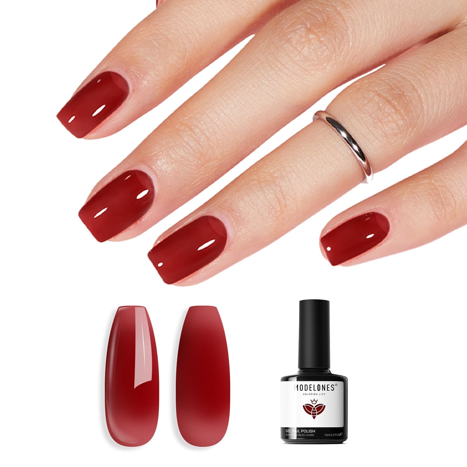 Modelones Magnetic Cat-Eye Gel Nail Polish, 11 Color Options