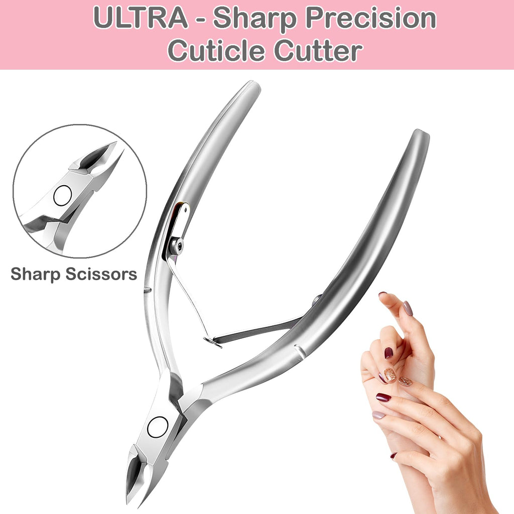( 6 diff options )Cuticle Trimmer with Cuticle Pusher,  Cuticle Remover, Scissor and Triangle Cuticle Nail Pusher