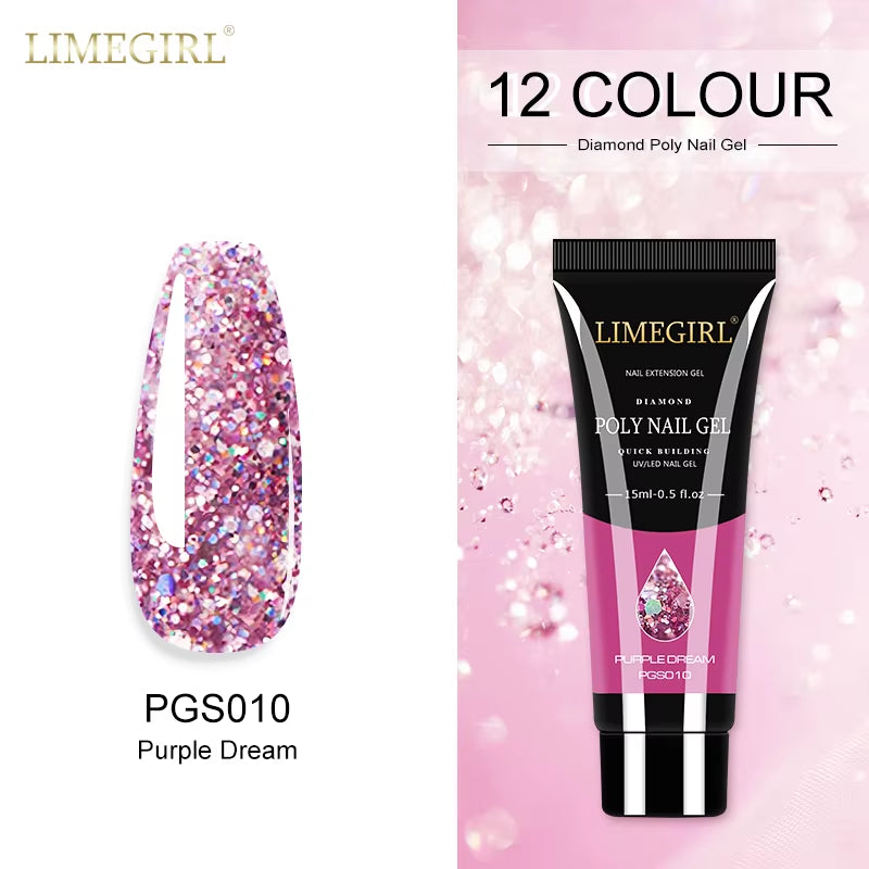 15Ml Polygel nail  Building Nail Gel . Plenty of colors and also base coat available