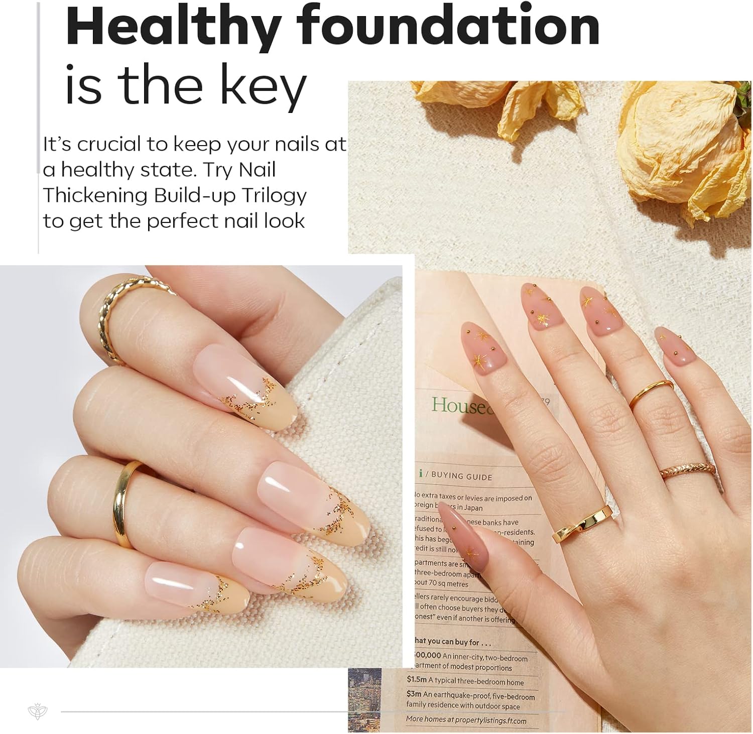 modelones Builder Nail Gel with Gel Top and Base Coat, 3Pcs . Nail Thickening .Apex Building. Nail Extension .Rhinestone Gel Nail Glue, LED Nail Lamp Cured