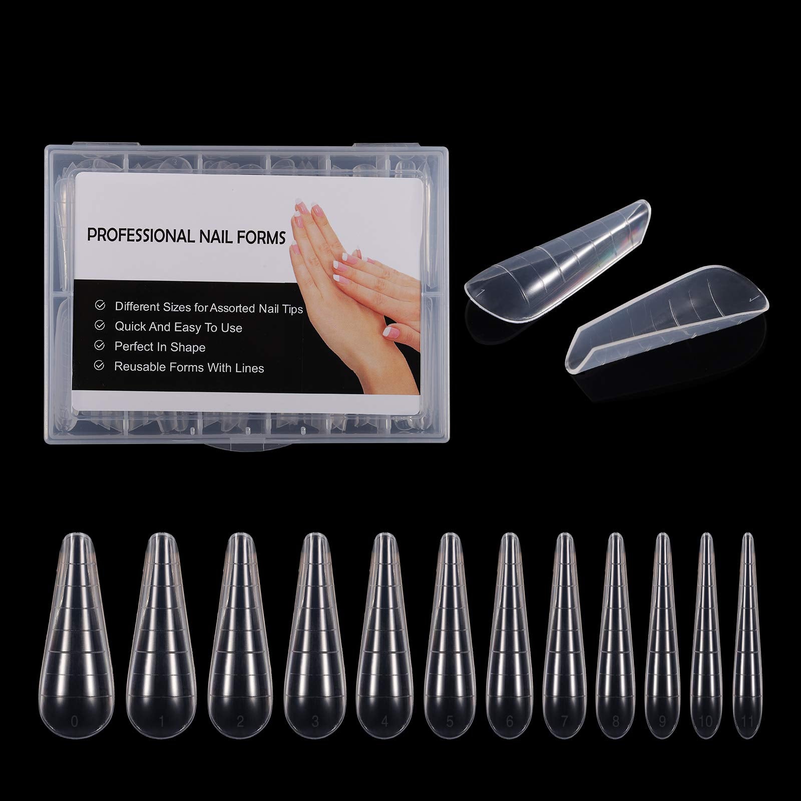 120Pcs (4 diff packs ) Forms , Extension Molds
