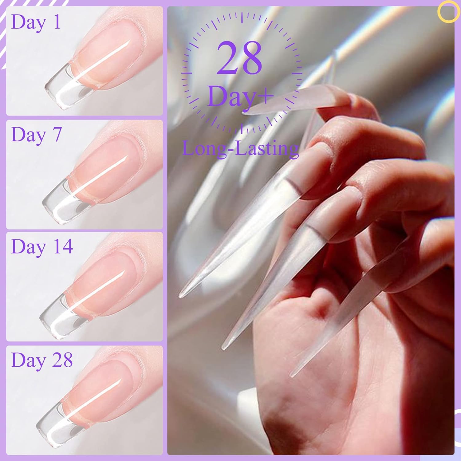 SAVILAND Builder Nail Gel – 3.53oz Light Pink Hard Gel for Nails Large Capacity Nail Strengthen, Nail Extension, Nail Art, U V Nail Gel