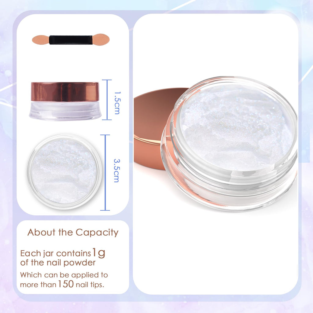Laza Mermaid Pearl Chrome powder , 3 different options
