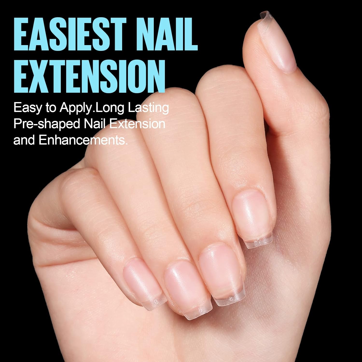 TOMICCA Gel Nail Glue for Nail Tips  plus 4 different packs for nail tips - 15ml Super Strong Nail Glue Compatible with Acrylic Nails,Soft Gel Nail Tips and Press On Nails, UV/LED Curing,