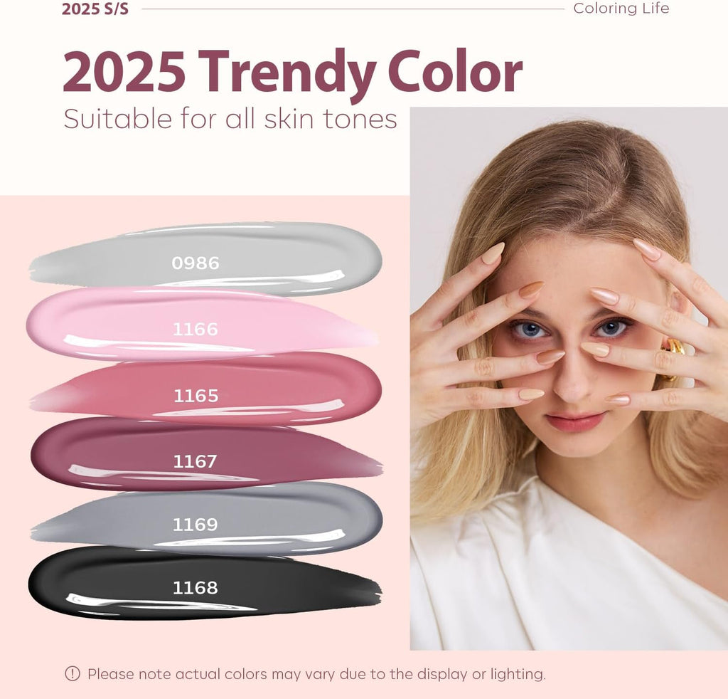 Modelones Gel Nail Polish Kit with U V Light 48W Nail Dryer Lamp Pink Brown Nude Gel Nail Polish Set, Soak Off Base and Top Coat, Nail Tools, French Manicure Design Nail Art Starter Kit Mother's Day Gift for Women