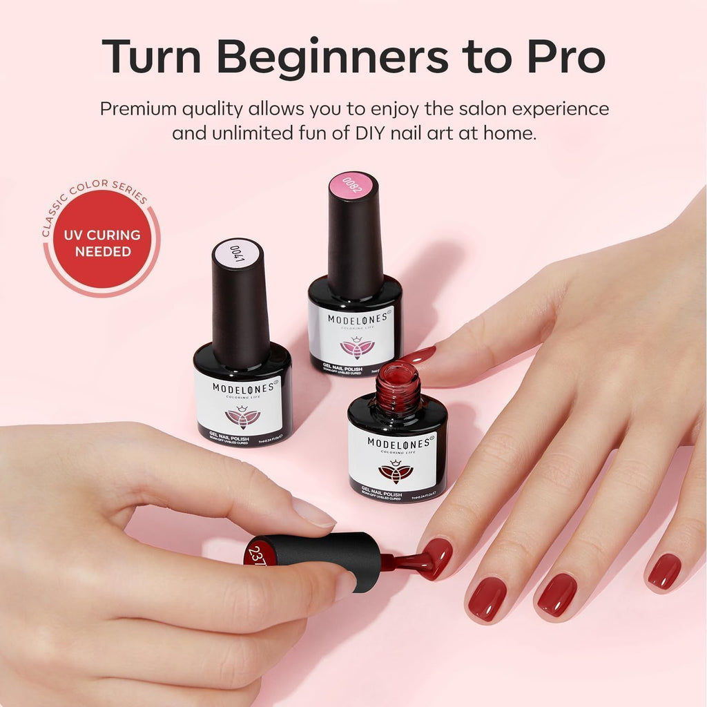 Modelones Magnetic Cat-Eye Gel Nail Polish, 11 Color Options