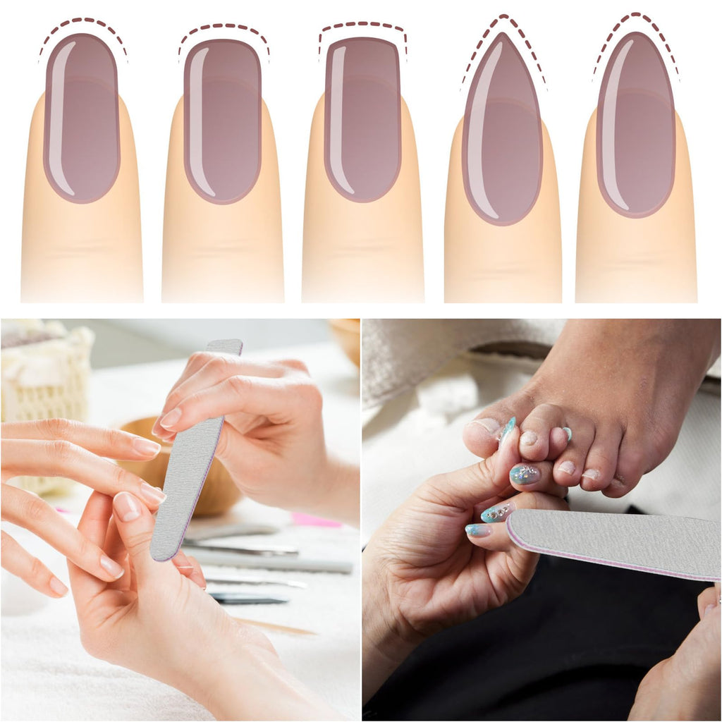 different packs ,  Nail Files ,  Grit Double Sided Emery Boards Coarse and Medium Nail File for Acrylic Nails