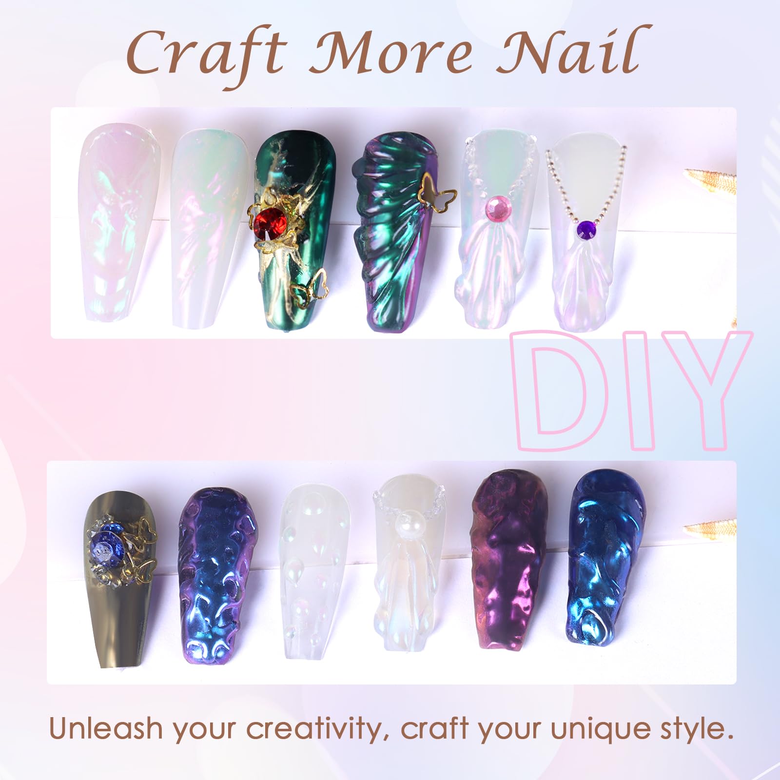 Laza Mermaid Pearl Chrome powder , 3 different options