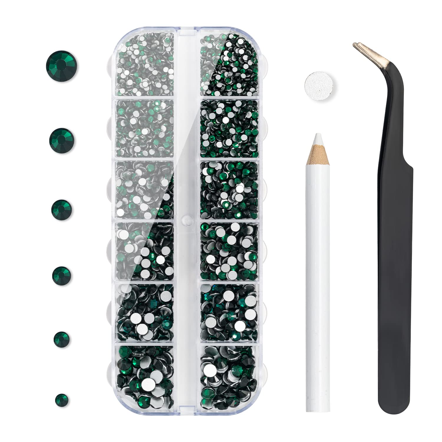 Nail Art Kit: 240 Special Shape & 2194 Flatback Rhinestones for Nails, ( 8 diff packs )