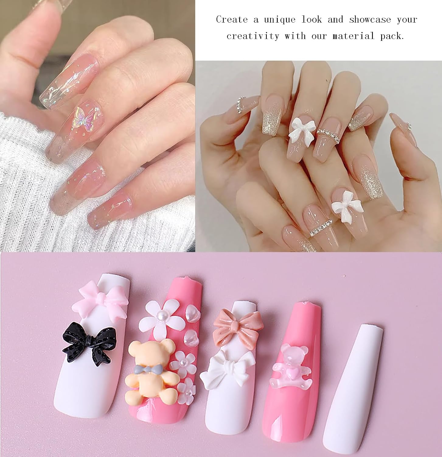 Nail Rhinestones Set, Gems,Crystals ,Rhinestones Mix Sizes Crystal Rhinestones + 1 Pcs Rhinestone Picker Dotting Pen + 1 Pick Up Tweezer