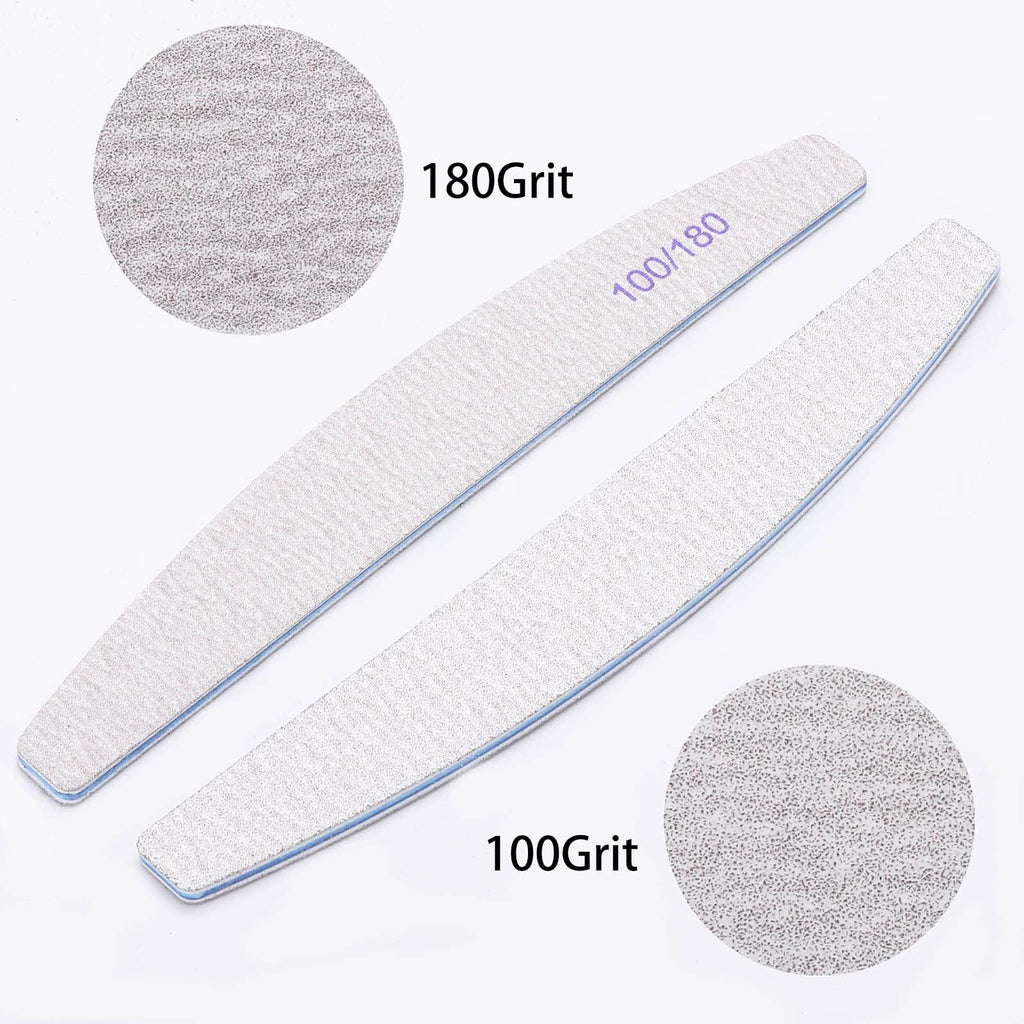 different packs ,  Nail Files ,  Grit Double Sided Emery Boards Coarse and Medium Nail File for Acrylic Nails