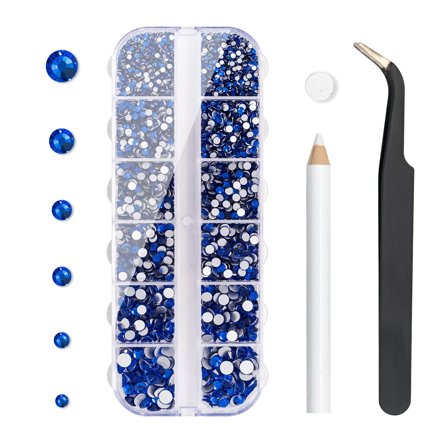 Nail Art Kit: 240 Special Shape & 2194 Flatback Rhinestones for Nails, ( 8 diff packs )
