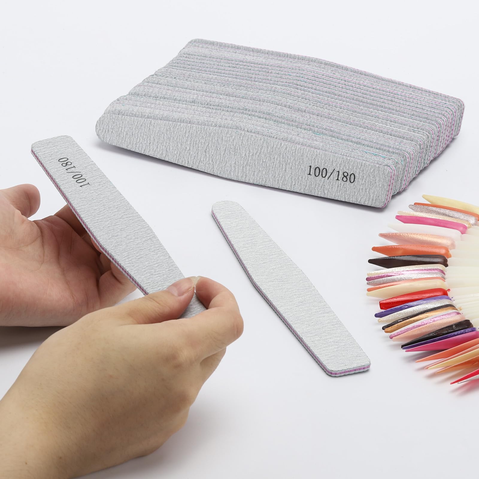 different packs ,  Nail Files ,  Grit Double Sided Emery Boards Coarse and Medium Nail File for Acrylic Nails