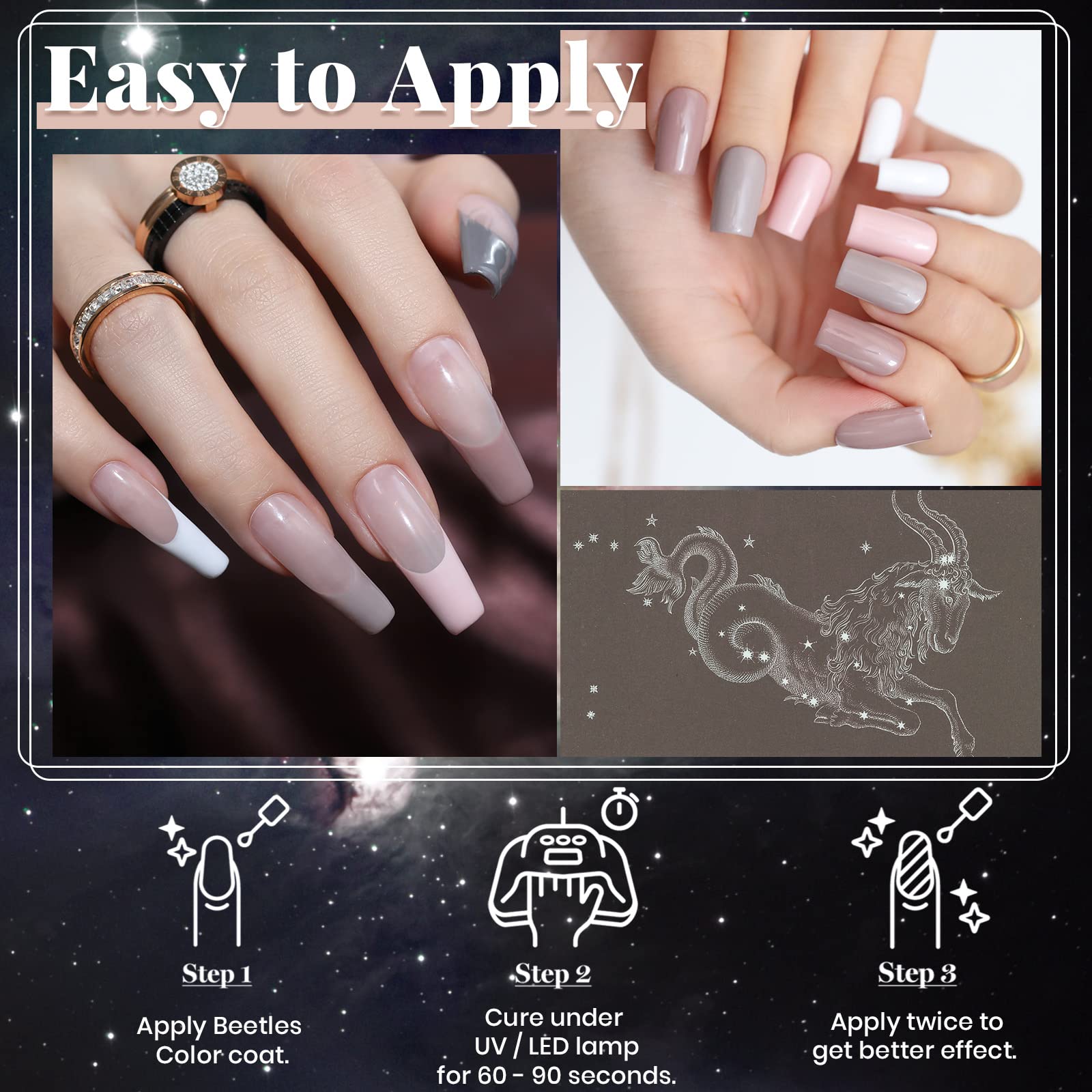 16 diff packs . Beetles GelNail Polish Kit, 20 Colors Soak Off Gel Polish with 1 Base Coat 1 Glossy & 1 Matte Top Coat