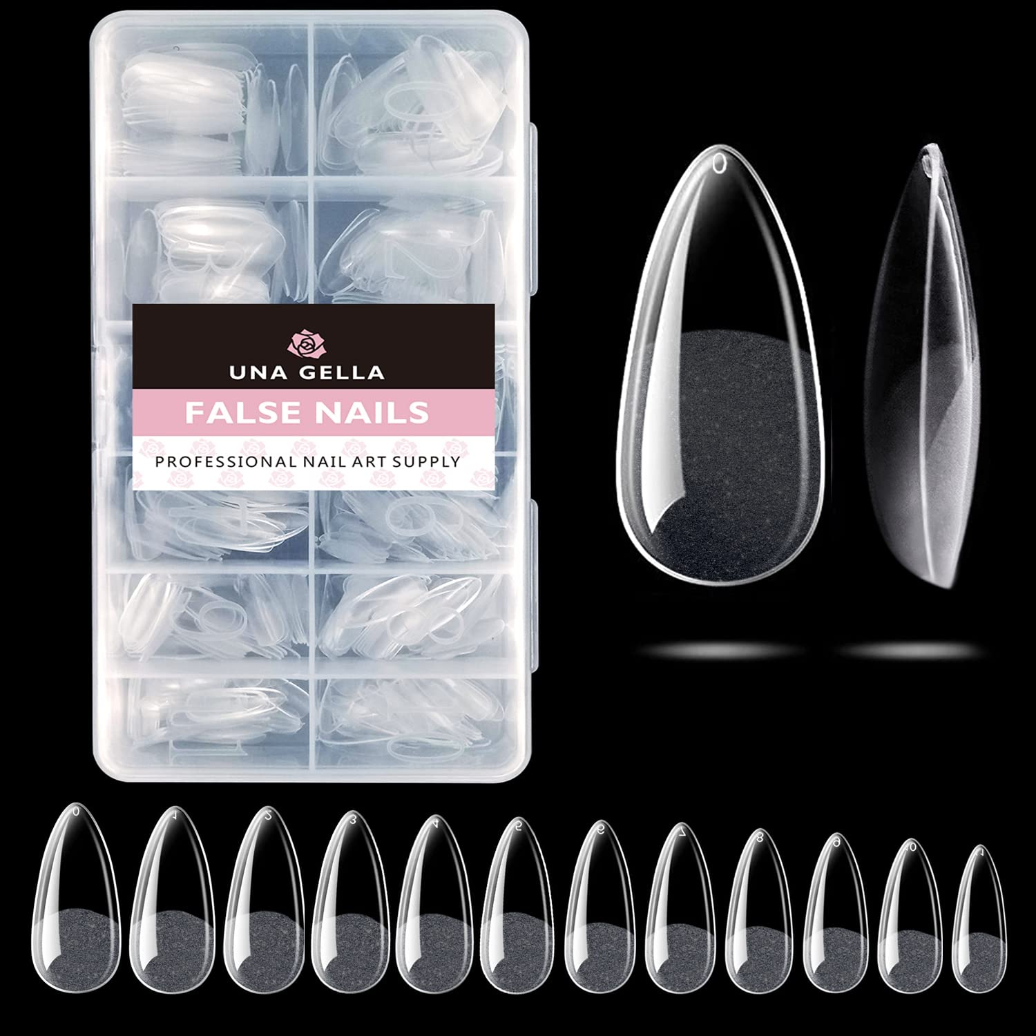 2 different options for glue , plus differnet shapes and sizes for nail tips! choose your pack !