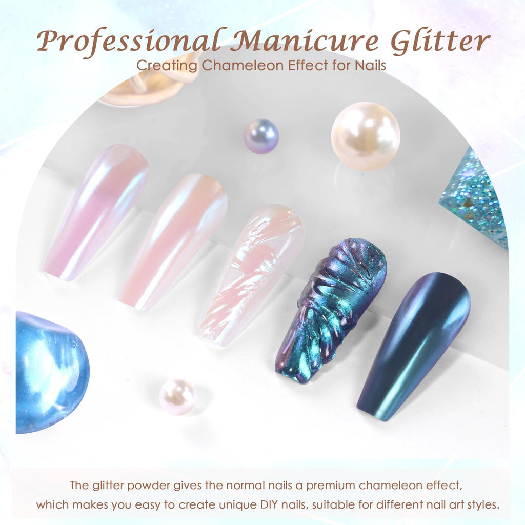 Laza Mermaid Pearl Chrome powder , 3 different options