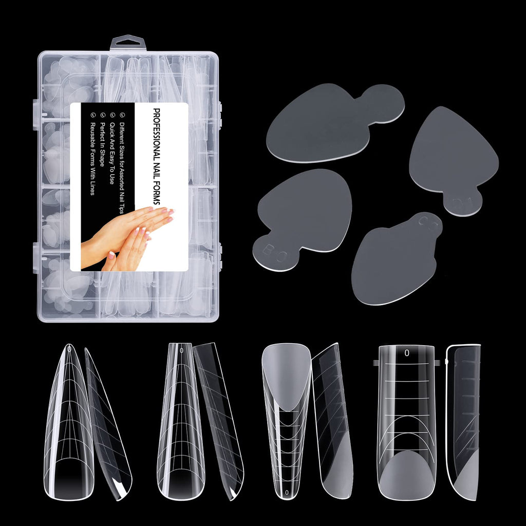 120Pcs (4 diff packs ) Forms , Extension Molds