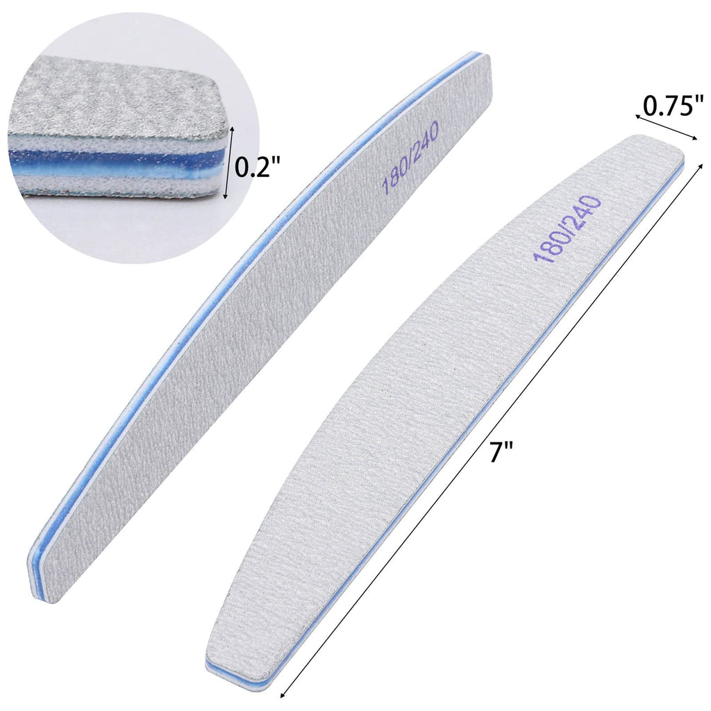 different packs ,  Nail Files ,  Grit Double Sided Emery Boards Coarse and Medium Nail File for Acrylic Nails