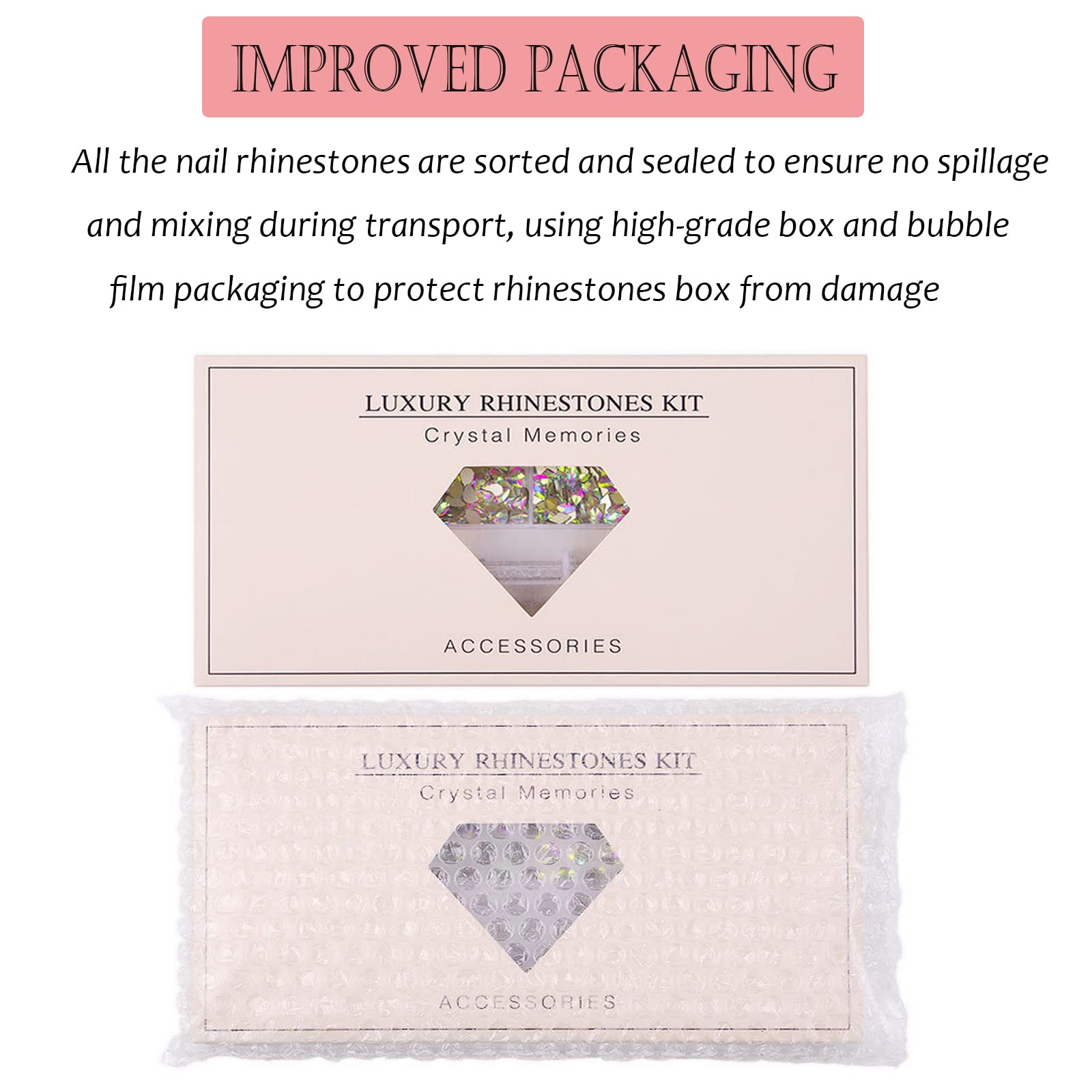 Nail Art Kit: 240 Special Shape & 2194 Flatback Rhinestones for Nails, ( 8 diff packs )