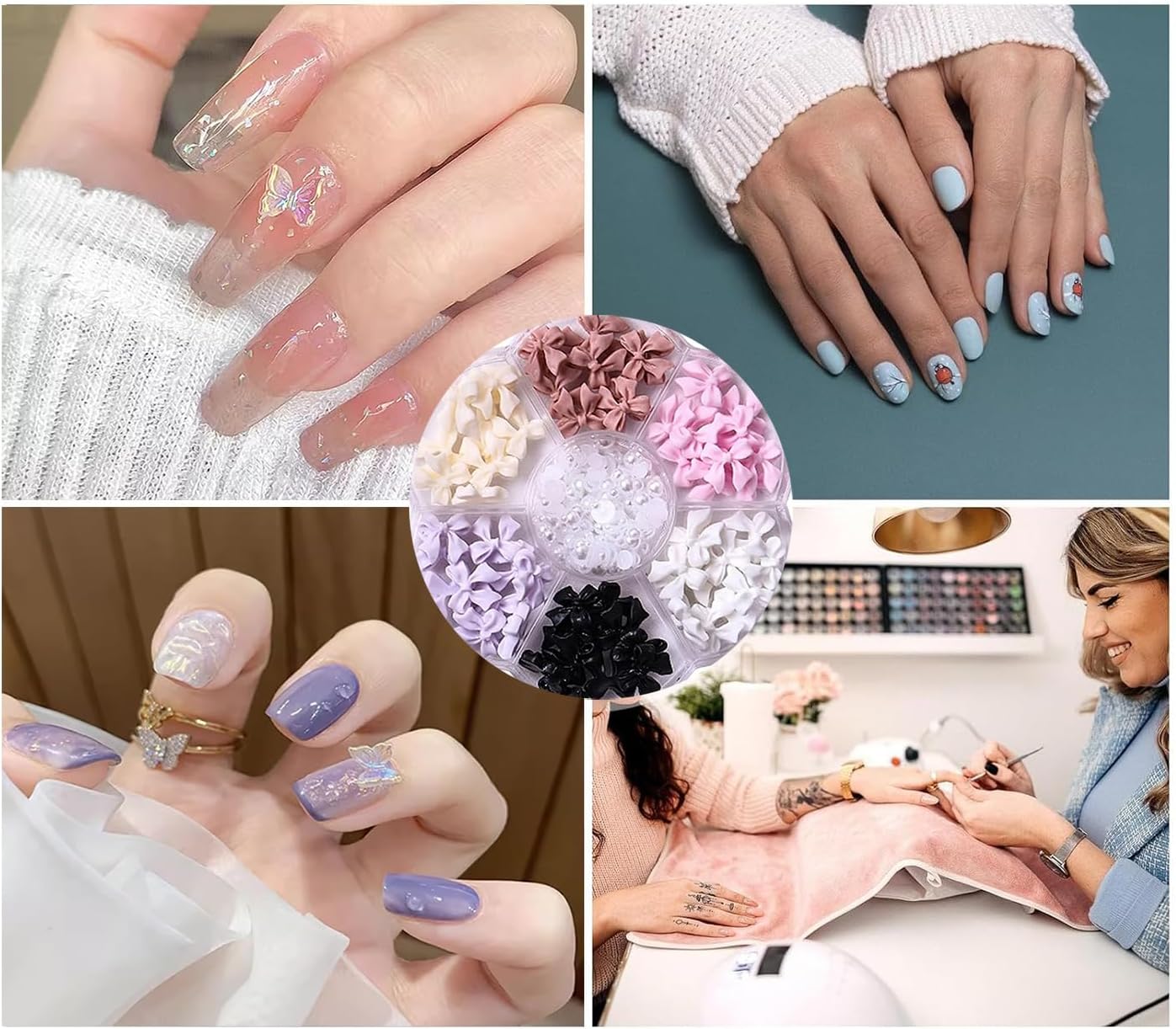 Nail Rhinestones Set, Gems,Crystals ,Rhinestones Mix Sizes Crystal Rhinestones + 1 Pcs Rhinestone Picker Dotting Pen + 1 Pick Up Tweezer
