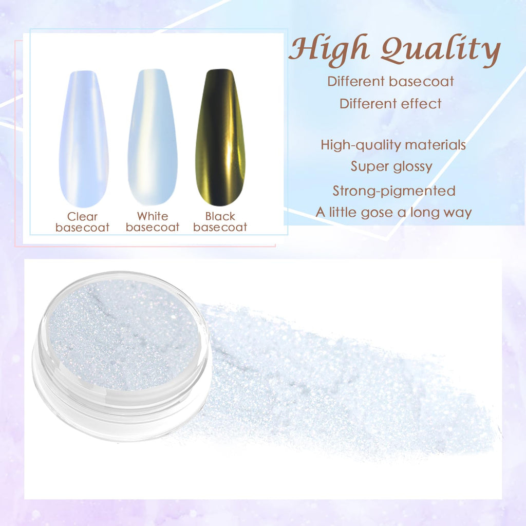 Laza Mermaid Pearl Chrome powder , 3 different options