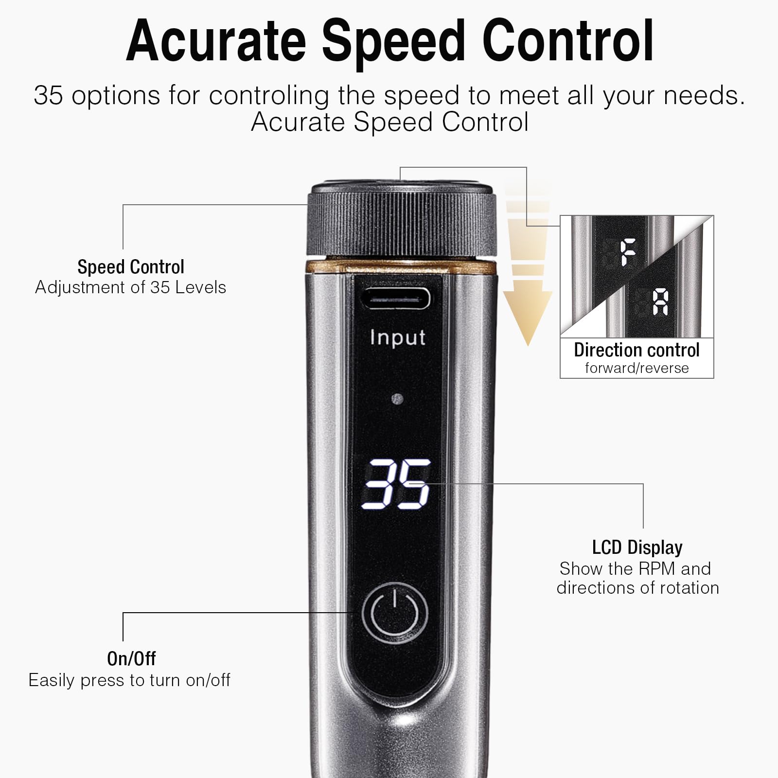 Candy Lover Electric Nail Drill, Cordless Electric Nail File for Acrylic Gel Nails, Professional Rechargeable ,Manicure Pedicure with Nail Drill Bits and Sanding Bands, 35000 RPM Portable