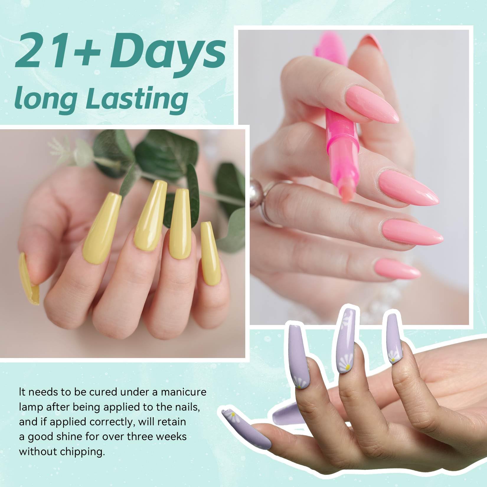 7 different packs . Phoenixy Poly Nail Gel Kit 6 Colors Pink Nude with Sliver Gold Glitter Poly Extension Gel 15 ml