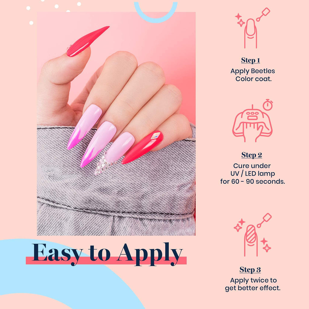 16 diff packs . Beetles GelNail Polish Kit, 20 Colors Soak Off Gel Polish with 1 Base Coat 1 Glossy & 1 Matte Top Coat